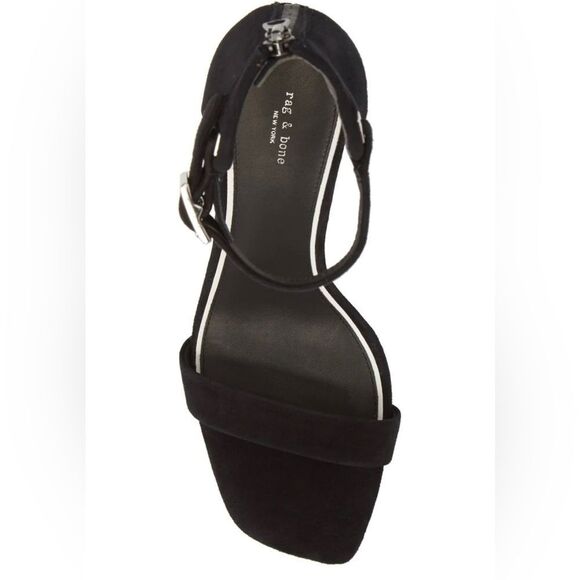 Rag & Bone Leather “Ellis” Sandal Black Size 10 New in Box - Picture 9 of 15